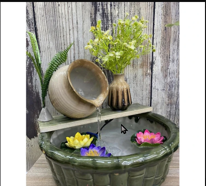 Gia Hung Bat Trang ceramic feng shui water bowl set P32H25550