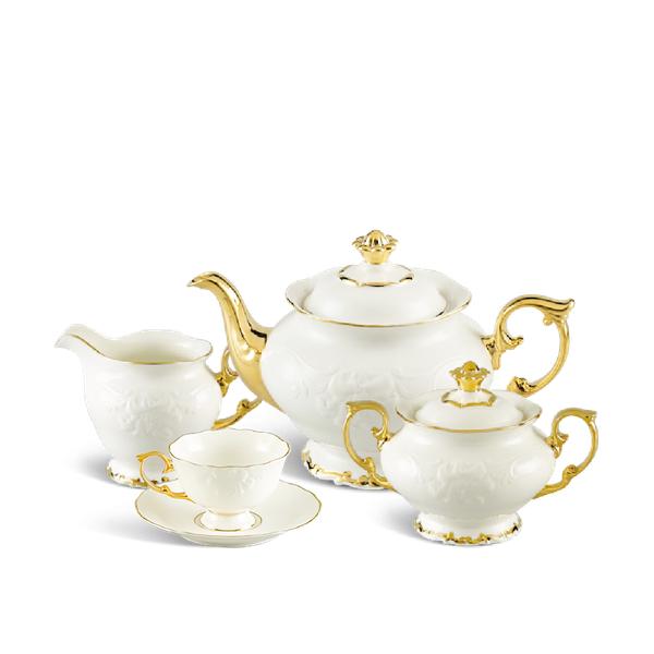 Tea Set 1.3 L - Dai Cach - Gold Thread