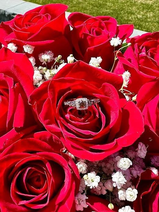 Carat White and Chocolate Diamond Round or Cushion Shaped Halo Ring for Women in 14k Yellow or Rose Gold (G-H/Fancy Brown, VS2-SI1, cttw) Promise Anniversary Ring Size 4 to 10.5 by LeVian