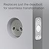 Level Bolt Smart Deadbolt Lock - Convert Your Existing Door Lock Into a Smart Lock for Keyless Lock Entry, App-Enabled Bluetooth Lock with Smartphone Access - Works with iOS, Android and Apple HomeKit