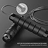 Jump Rope, Tangle-Free Rapid Speed Jumping Rope Cable with Ball Bearings for Women, Men, and Kids, Adjustable Steel Jump Rope Workout with Foam Handles for Fitness, Home Exercise & Slim Body