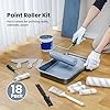 Mister Rui Paint Roller Kit, 18 Pack Paint Roller Set, 4"9" Paint Rollers for Painting Walls, Paint Tray with Liners, Angled Paint Brush, Professional Painting Kit for Home Improvement