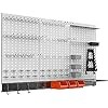 TORACK 109Pcs Wall Organizer Utility Storage Kit with Toolboard Hooks & Accessories, 4 ft. Metal Pegboard for Garage with Wall Mounted Bins & Racks