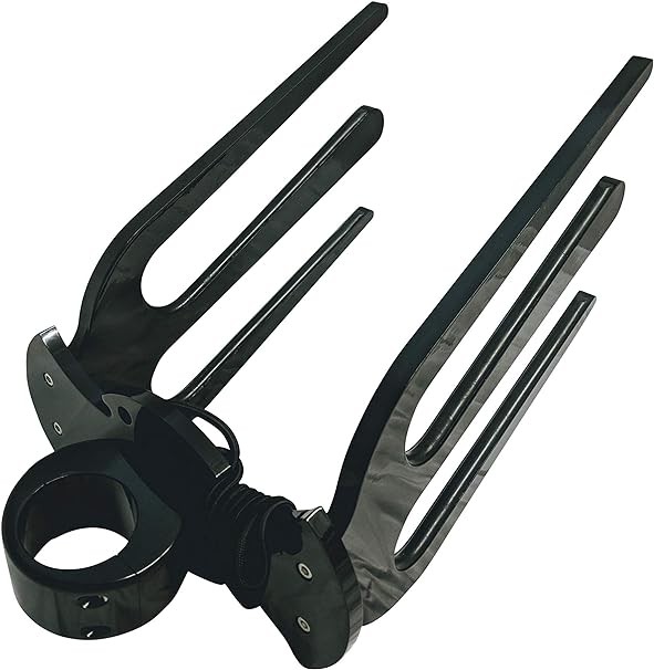 Krypt Towers Wakesurf Tower Rack, Marine Surfboard Rack, 2 x Wakesurf Boards, Black Aluminum Skateboard Rack, Fits Clamp Tube Sizes - 1 3/4", 1 7/8", 2 1/4", 2 3/8 inches, 2 1/2 inches