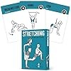 Stretching Workout Cards - Instructional Fitness Deck for Women & Men, Beginner Fitness Guide to Training Exercises at Home or Gym
