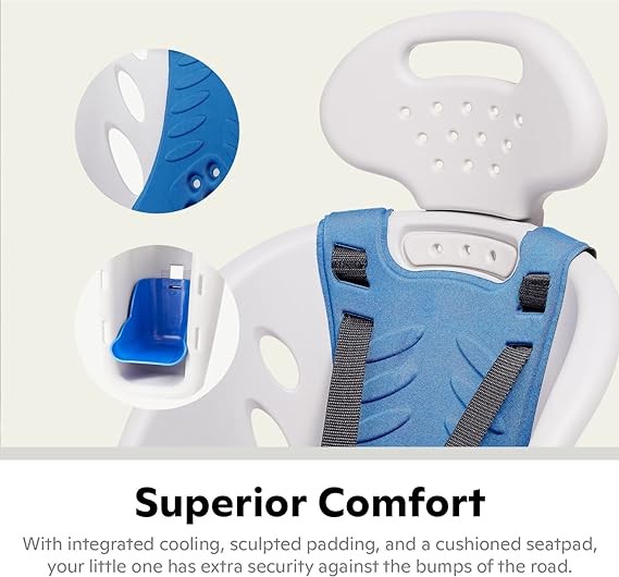 Schwinn Bike Child Carrier, Rear Mount Toddler Bike Seat, Fits Adult Bikes, Ages 1+, Maximum Weight 40 lbs, Adjustable Harness