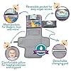Portable Diaper Changing Pad, Portable Changing pad for Newborn Girl & Boy - Baby Changing Pad with Smart Wipes Pocket – Waterproof Travel Changing Kit - Baby Gift by Kopi Baby