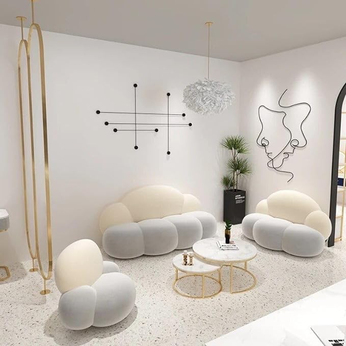 Minimalist Modern Single Recliner Sofa – Nordic Style Lounge Seat