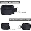 Sex Bondage Wrist & Thigh Cuffs BDSM Restraints Set, Sex Toys for Women with Adjustable Leg Straps Handcuffs for Couple Beginner SM Game Play