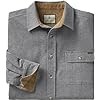 Legendary Whitetails Men's Buck Camp Flannel, Long Sleeve Plaid Button Down Casual Shirt, Corduroy Cuffs