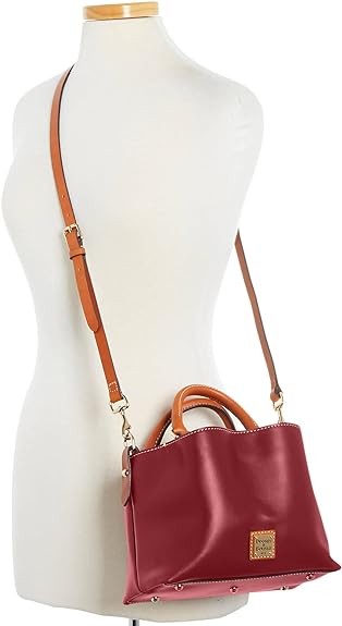 Dooney & Bourke Handbag, Wexford Leather Mini Barlow Satchel - Mulberry