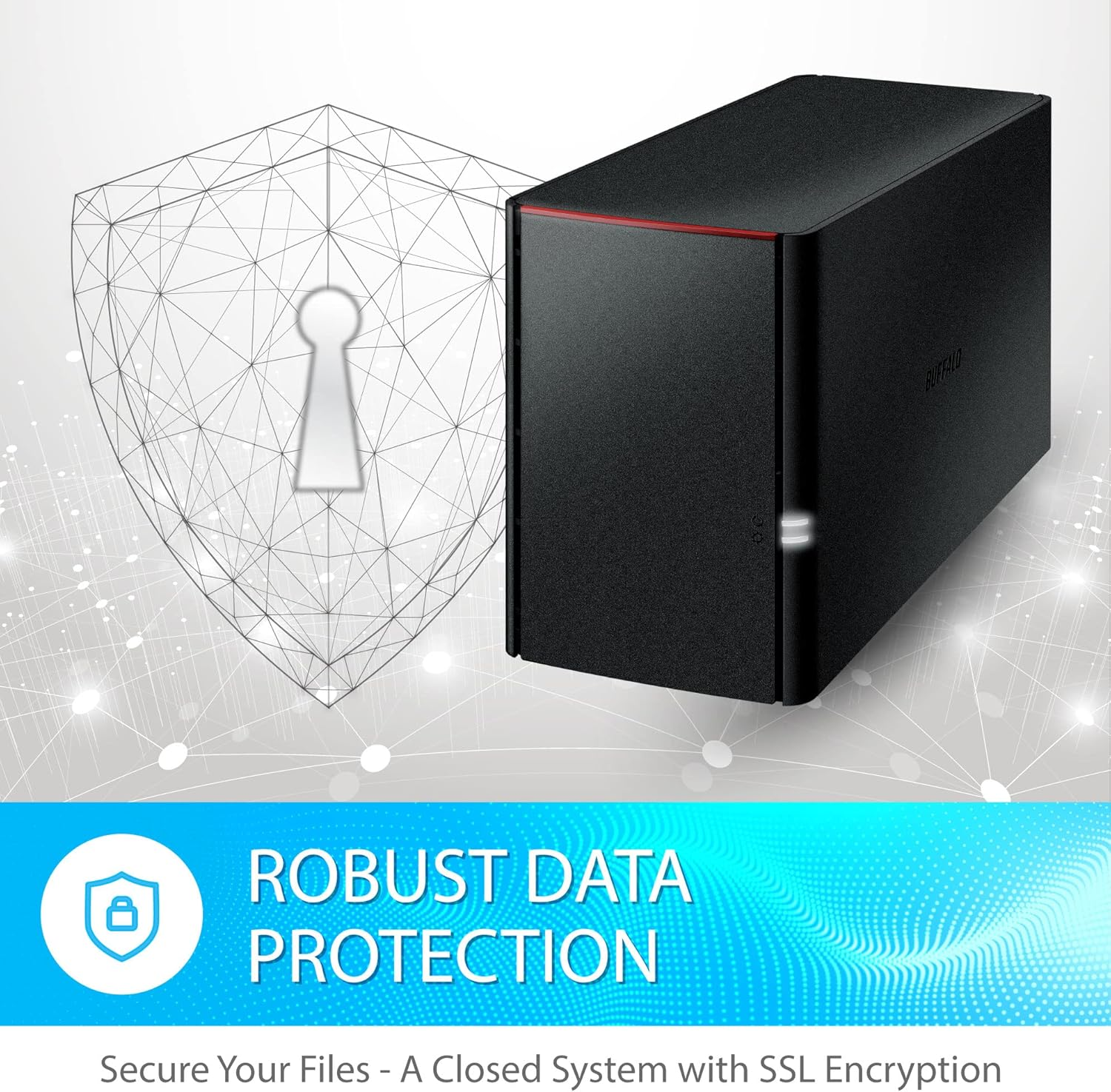 BUFFALO LinkStation 220 12TB 2-Bay NAS Network Attached Storage with HDD Hard Drives Included NAS Storage That Works as Home Cloud or Network Storage Device for Home