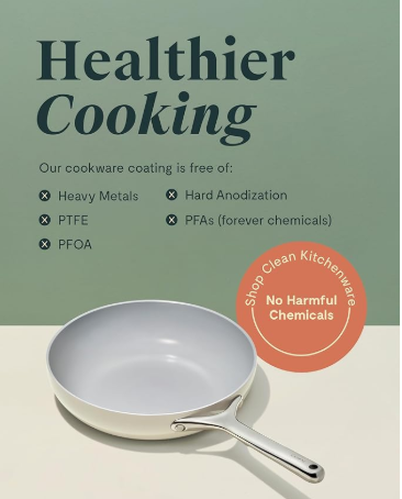 Caraway Nonstick Ceramic Mini Fry Pan (1.05 qt, 8") - Non Toxic, PTFE & PFOA Free - Oven Safe & Compatible with All Stovetops (Gas, Electric & Induction) - Navy