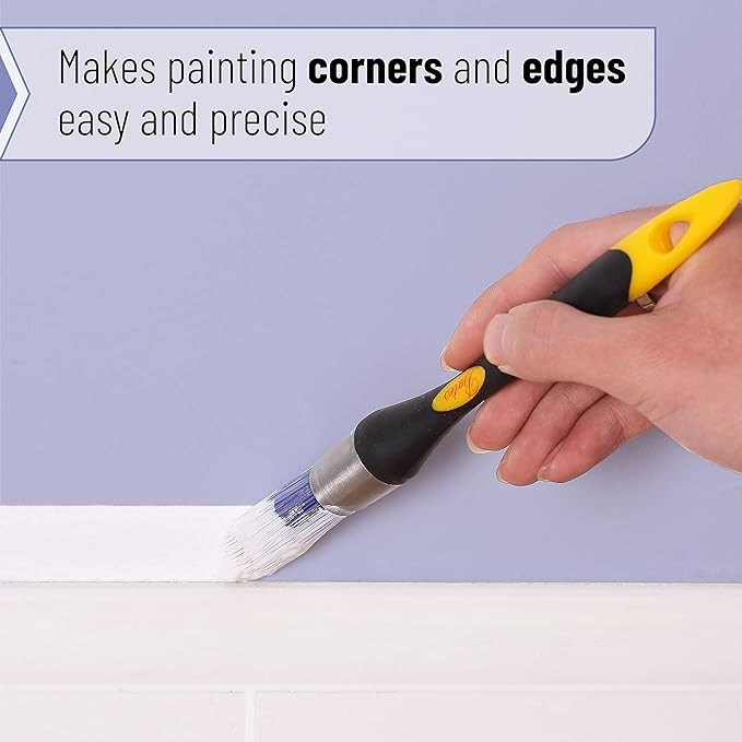 Bates- Trim Brush, 0.75 Inch, Edge Painting Tool, Trim Paint Brushes, Trimmer Edger, Trim Brush