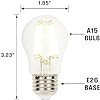 Westinghouse Lighting 5279020 9 Watt (100 Watt Equivalent) A15 Dimmable Clear Filament LED Light Bulb, Medium Base, 6 Pack