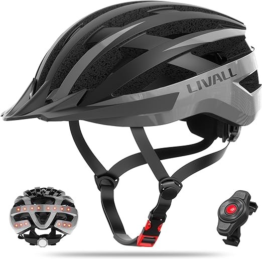 LIVALL MT1 Neo Bluetooth Bike Helmet with Speakers & Built-in Microphone, Fall Detection, Mountain Bike Helmet with Turn Signals & Brake Warning Light, MTB & Road Bike Helmet for Adults Men Women