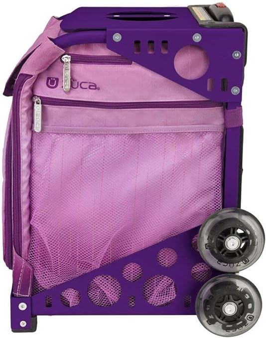 ZUCA Sport Velvet Rainproof Sport Insert Bag and Purple Frame with Flash Wheels