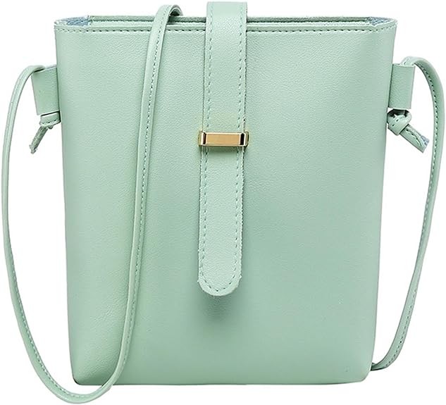 Laypia Modern Square Shoulder Crossbody Bag for Women - Phone, Key, and Wallet Storage-Green