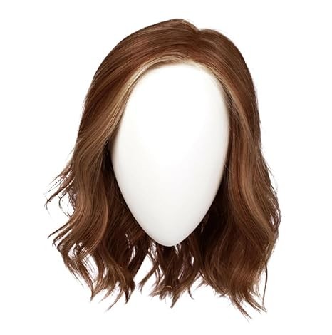 Raquel Welch Simmer Elite Layered Shoulder Length Wig With Lightweight Hand-Tied Base, Average Cap - RL8/29 Hazelnut