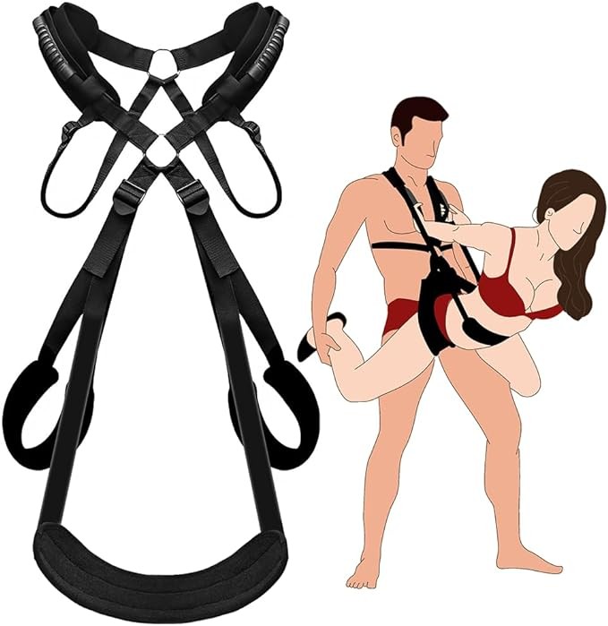 Sex Toys Sex Swing BDSM Bondage, Couples Sex Toys Sex Swings with Support Waist Straps, Adjustment Sex Sling Sex Restraints Straps Bondage, Adult Sex Toys for Couples, Holds Up 300Lbs