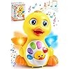 JOYIN Baby Toys Duck, Infant Musical Toys 6+ Months, Tummy Time Toys with Music & Lights, Light Up Learning Toys, Dancing Crawling Baby Toy, Baby Easter Basket Stuffers Gifts
