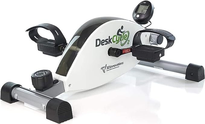 DeskCycle Under Desk Bike Pedal Exerciser - Stationary Bikes for Home & Office - Standard and Adjustable Height Versions