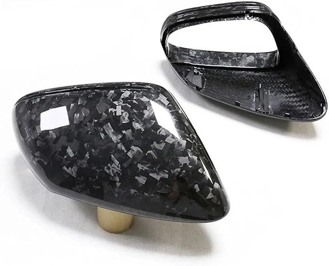 Dry Carbon Fiber Mirror housing Reverse Mirror Cover auto Performance Parts Compatible with 911 992 Taycan Replacement (Color : 3K Grain)