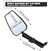 Motorcycle Mirrors, Universal Black 8MM 10MM Motorcycle Rear View Mirrors Compatible with ATV Dirt Bike Street Bike Scooter Coolster Snowmobile Cruiser Moped Mirror, Motorcycle Mirror for Handlebar