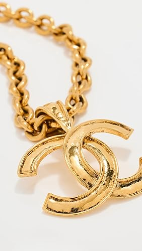 CHANEL Women's Pre-Loved Chanel Gold CC Necklace