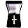 Jewelry Affairs 14k 2 Tone Gold Diamond Cut And Milgrain Finish Cross Pendant