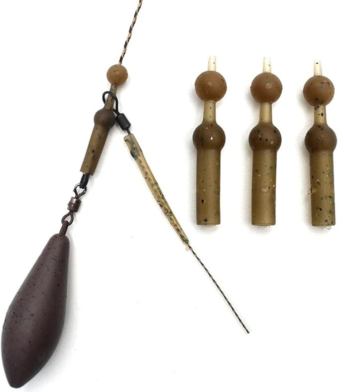 10PCS Carp Fishing Accessories Anti Sleeves for Carp Feeder Fishing Helicopter Hair Rigs Bead Fishing Tackle Equipment