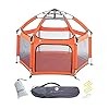 POP 'N GO Baby Playpen - Indoor & Outdoor Playpen for Babies and Toddlers - Baby Beach Tent, Foldable, Portable W/Canopy & Travel Bag - Pop Up Pack and Play Yard