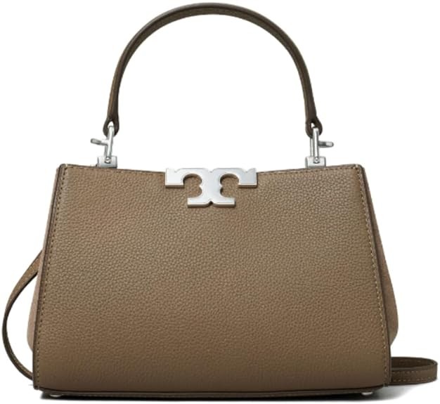Tory Burch Women's Eleanor Mini Wild Mushroom Leather Satchel Crossbody Handbag