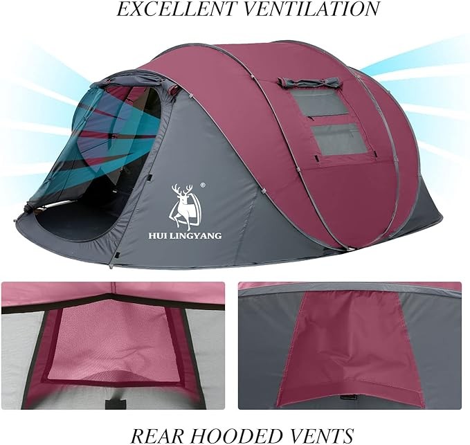 6-person simple pop-up tent, 12.5"