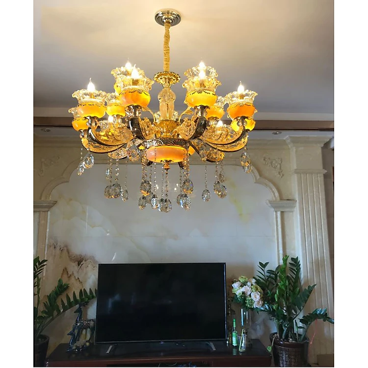 SILVA crystal chandelier for luxurious interior decoration with 15 arms - with specialized LED bulbs