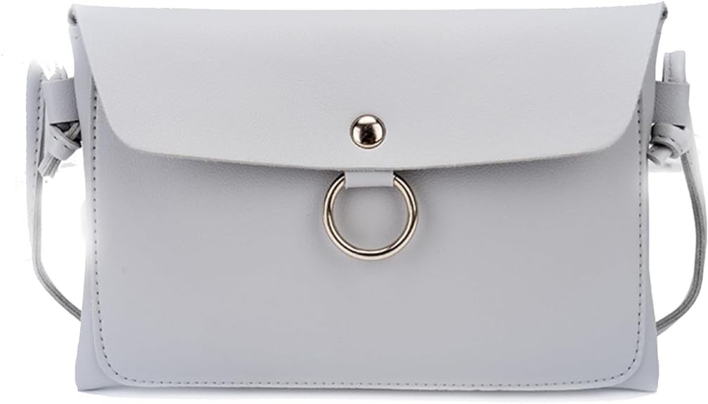 Laypia Compact Shoulder Bag For Women，Fashion Crossbody Bag for Storage Key Coin（Grey