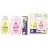 Johnson's Baby Care Essentials Gift Set, Baby Skincare Set with Body Wash & Shampoo, Body Lotion, & Zinc Oxide Diaper Rash Paste for Baby's Delicate Skin, Value Pack, Travel-Size, 3 Items