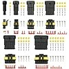 708PCS Automotive Waterproof Car Electrical Wire Connectors Plug Kit, 1/2/3/4/5/6 Male and Female Pin Connectors for Motorcycle, Truck, Car, Boats, Scooter