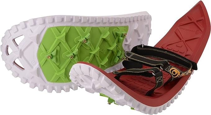 Crescent Moon Eva ultralight hiking and running foam snowshoes, available in five colors