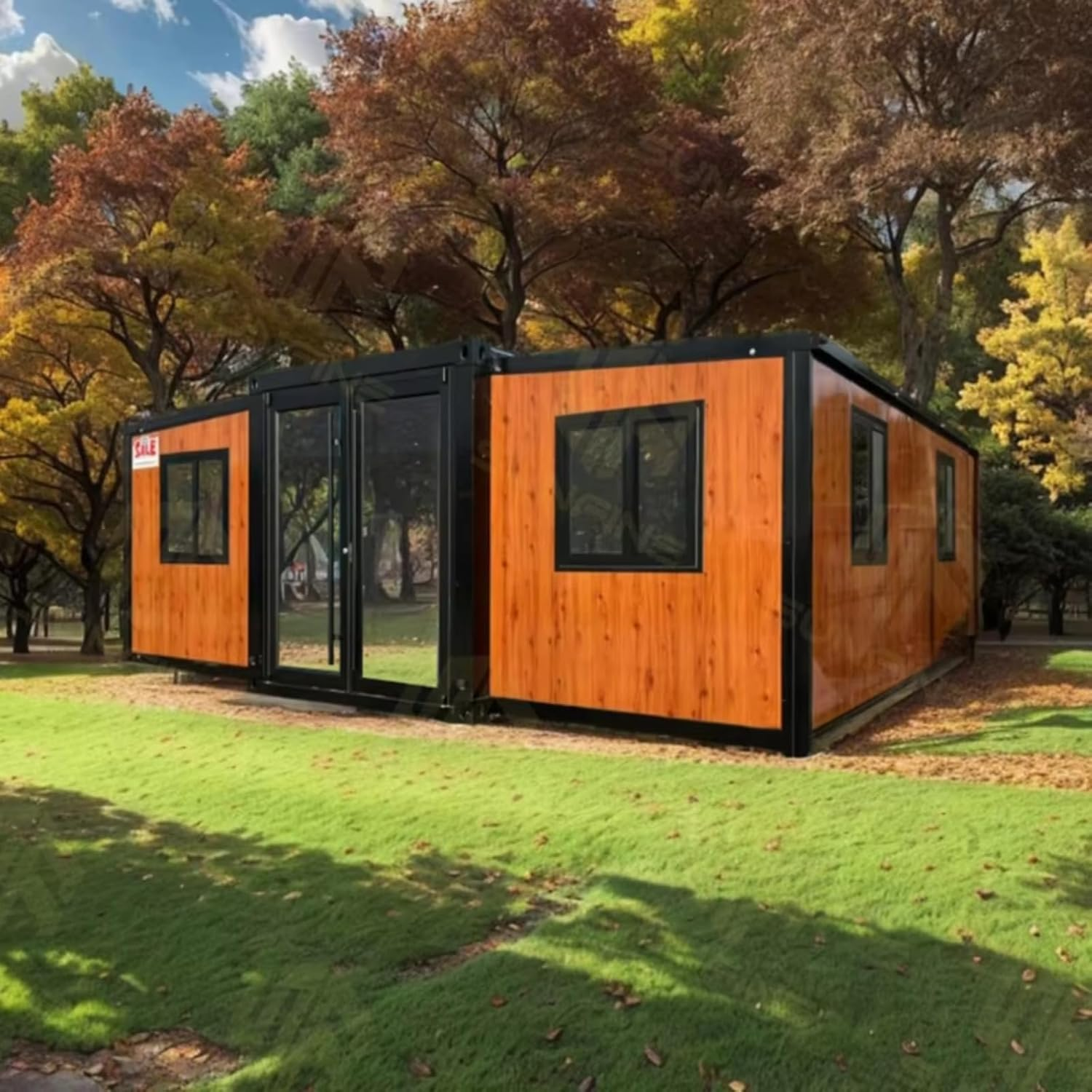 Customizable Folding Container House Prefab Tiny Homes for Sale 20ft 30ft 40ft Expandable Home with Kitchen and Bathroom 1 2 3 Bedroom Options Ideal House to Live in for Adults