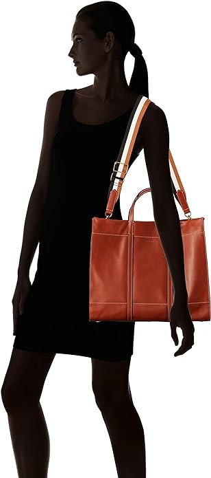 Fossil Women's Carmen Leather Tote Purse Handbag for Women