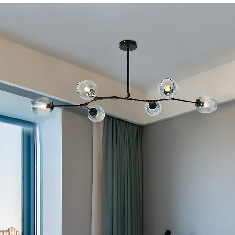 PUN chandelier for modern interior decoration - with specialized LED bulbs